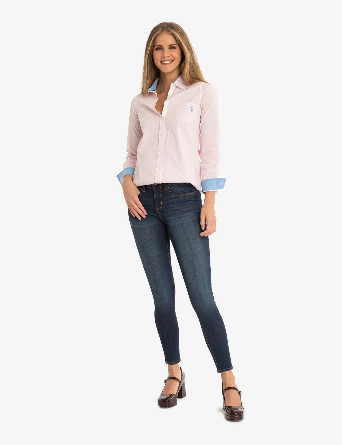 STRIPED POPLIN LONG SLEEVE SHIRT - Image 7