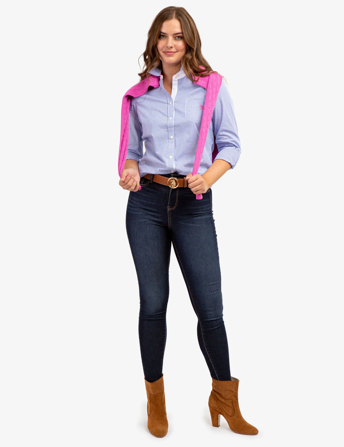 STRIPED POPLIN LONG SLEEVE SHIRT - Image 7