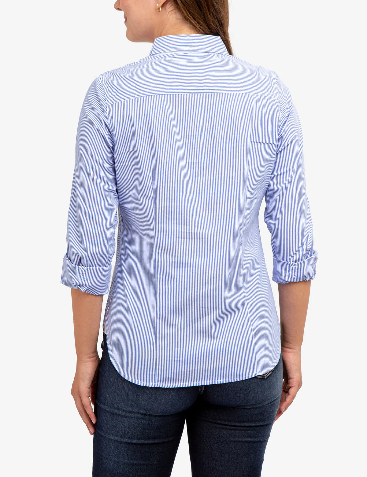 STRIPED POPLIN LONG SLEEVE SHIRT - Image 9