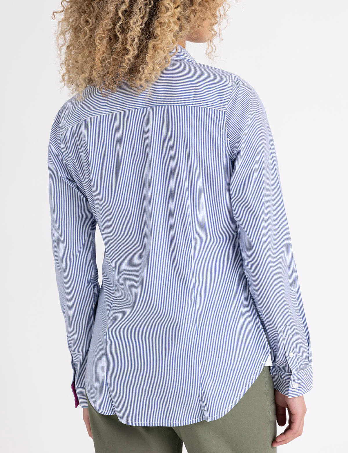 STRIPED POPLIN LONG SLEEVE SHIRT - Image 4