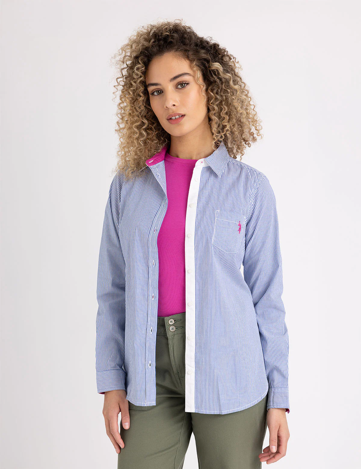 STRIPED POPLIN LONG SLEEVE SHIRT - Image 5