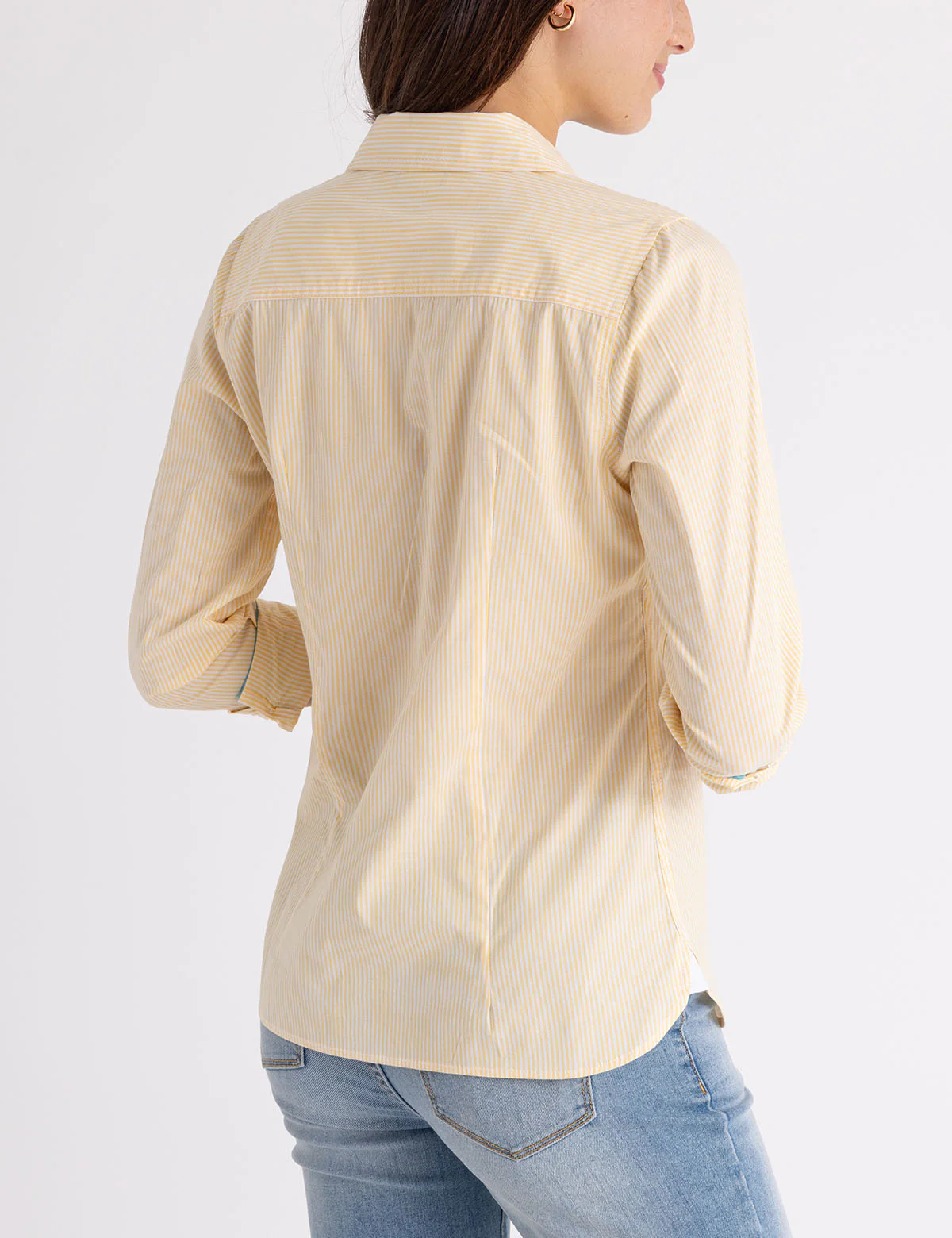 STRIPED POPLIN LONG SLEEVE SHIRT - Image 10