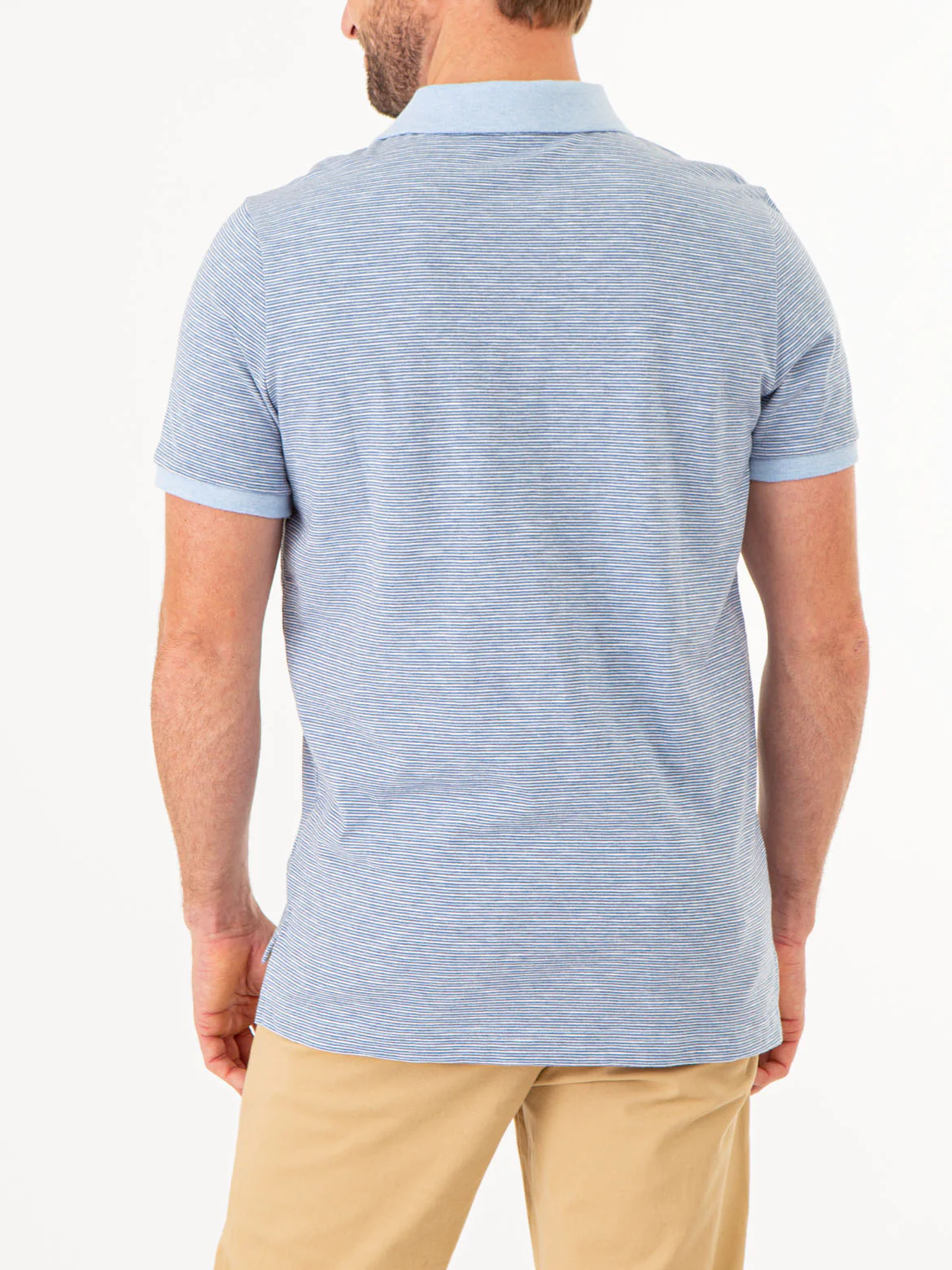STRIPED SLUB JERSEY POLO SHIRT - Image 3