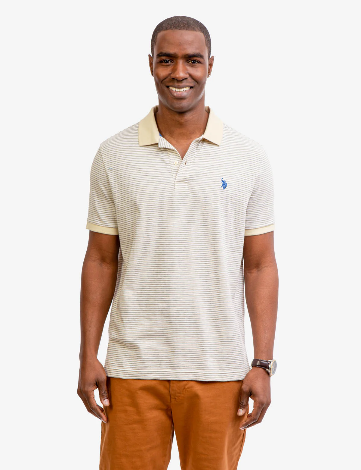STRIPED SLUB JERSEY POLO SHIRT - Image 15