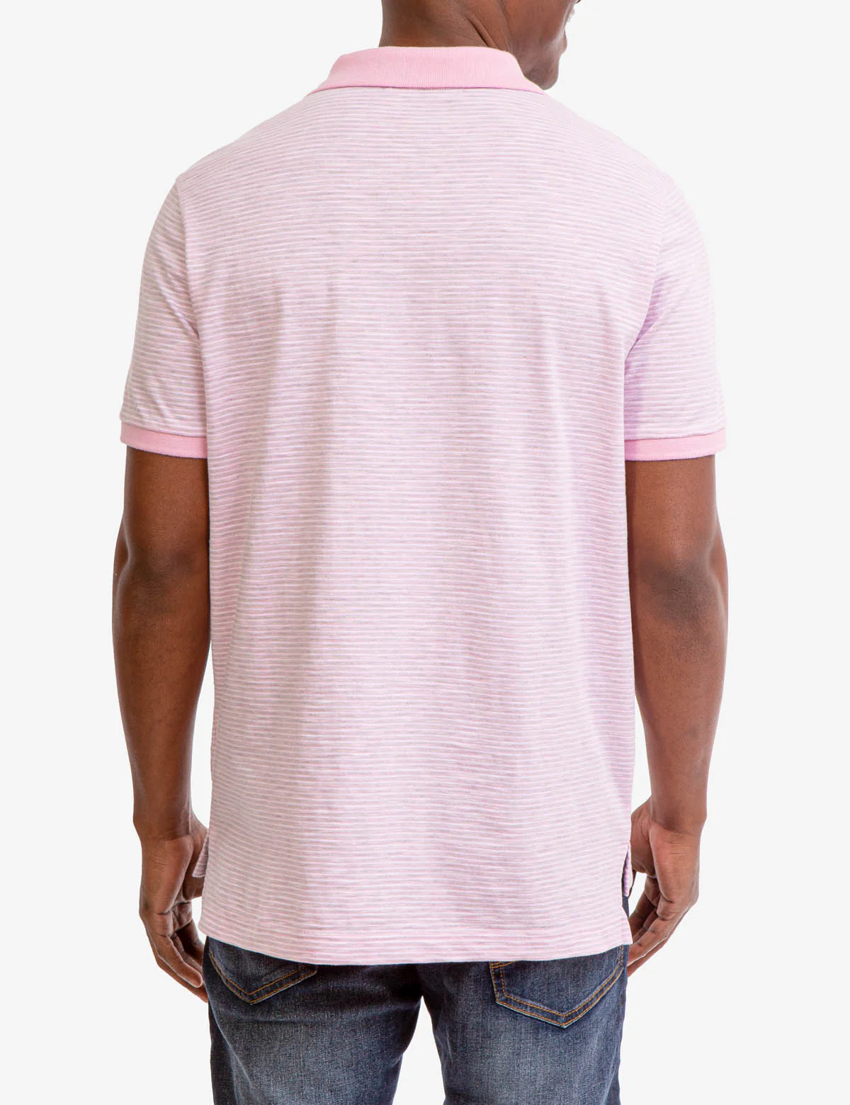 STRIPED SLUB JERSEY POLO SHIRT - Image 8