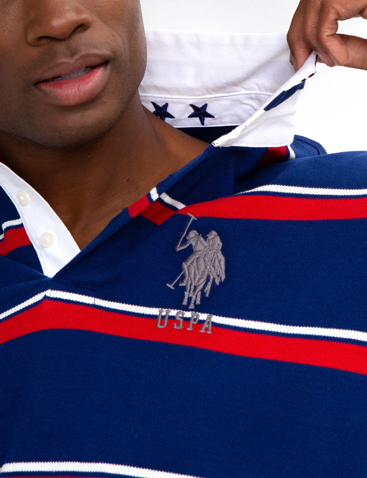 STRIPED TWILL POLO SHIRT - Image 6