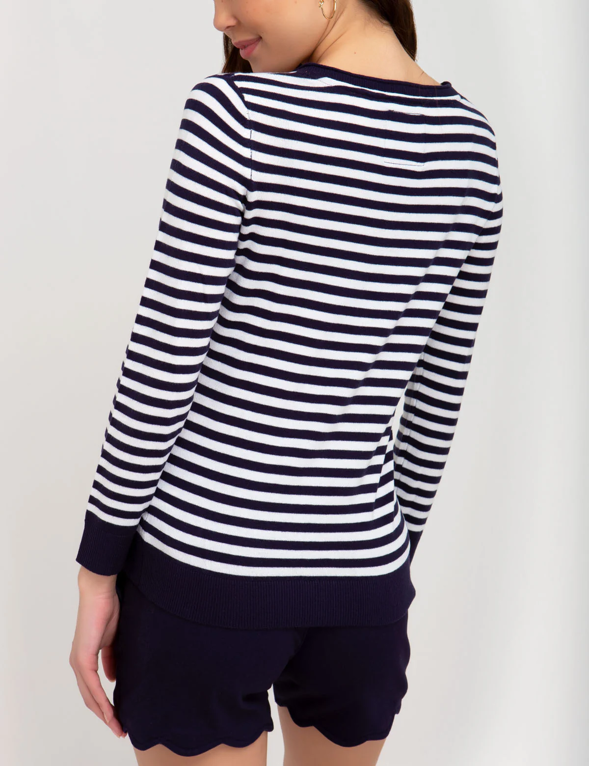 STRIPED V-NECK SWEATER - Image 9