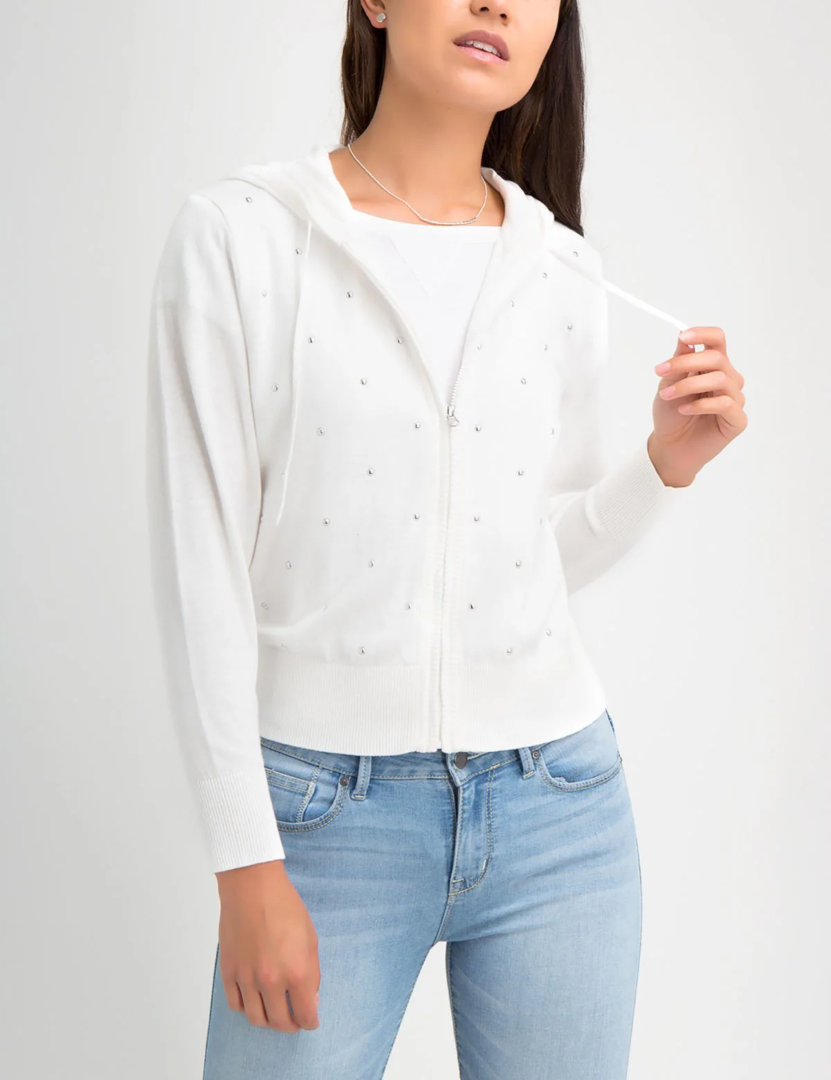 STUDDED HOODIE