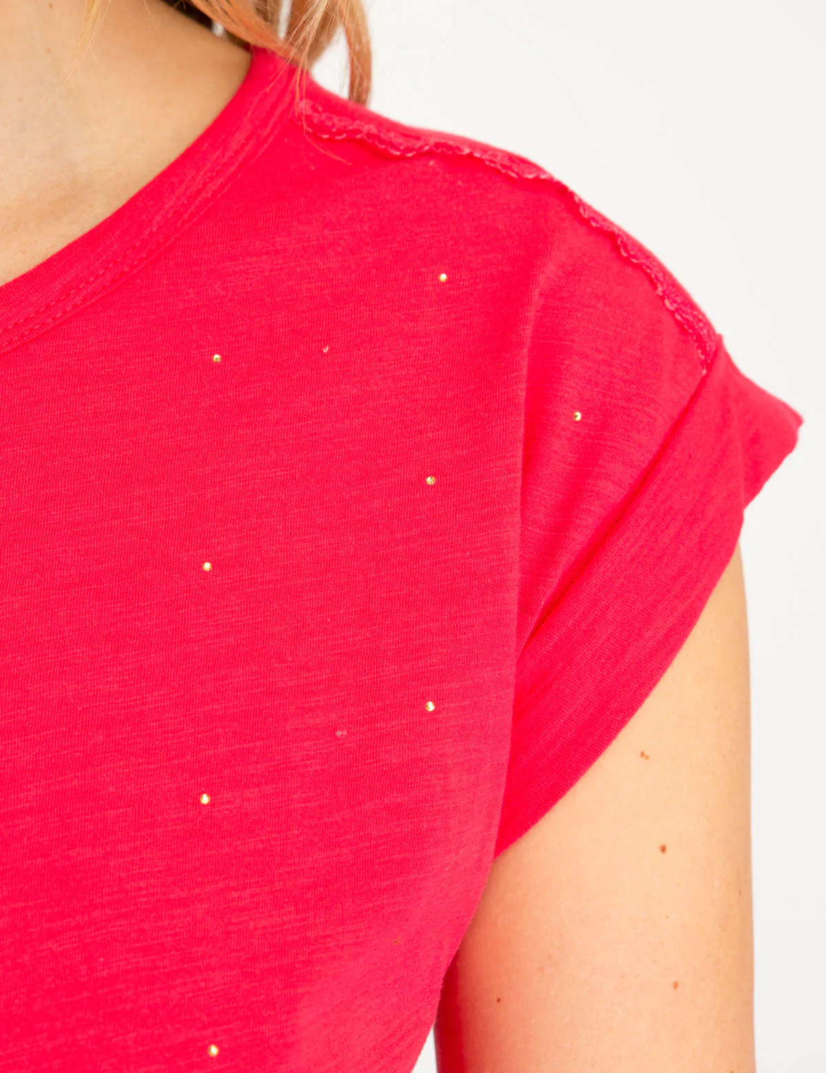STUDDED SHORT SLEEVE TOP - Image 6
