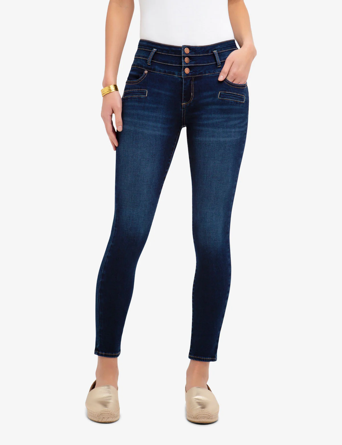 REPREVE® HIGH RISE STRETCH SUPER SKINNY JEANS