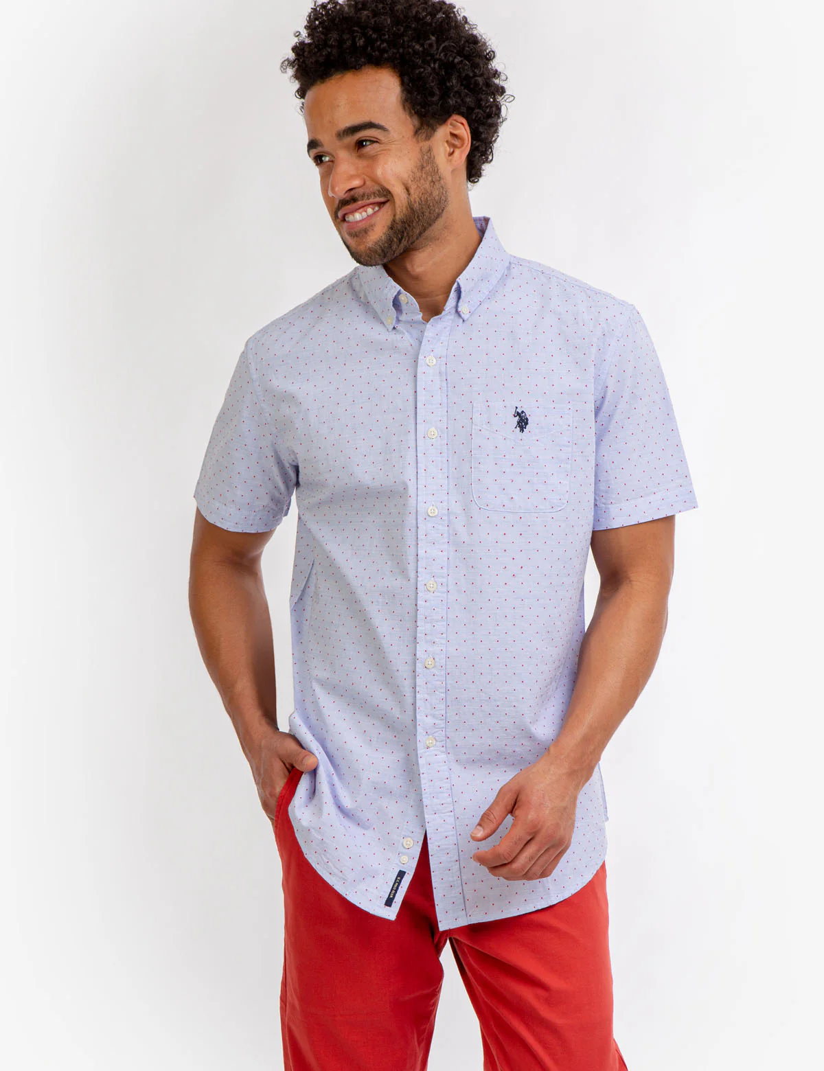 SWISS DOT SHORT SLEEVE SHIRT