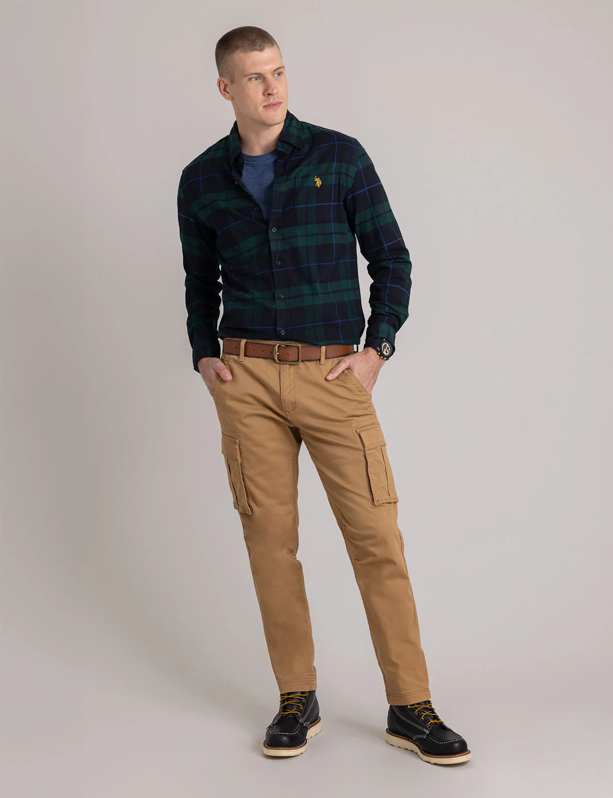 TARTAN PEACHED TWILL LONG SLEEVE SHIRT - Image 2