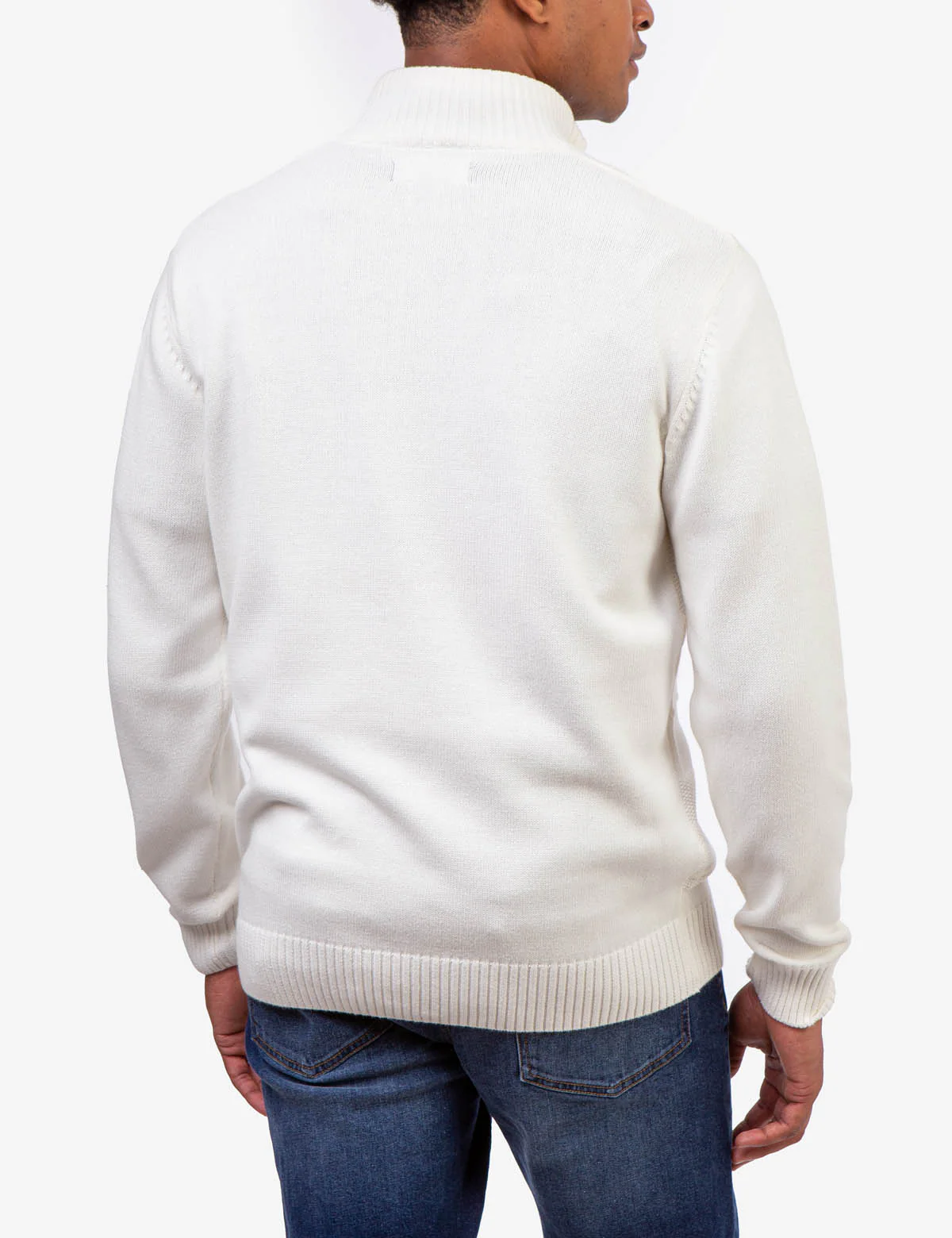 TEXTURED 1/4 ZIP MICROSHERPA SWEATER - Image 5
