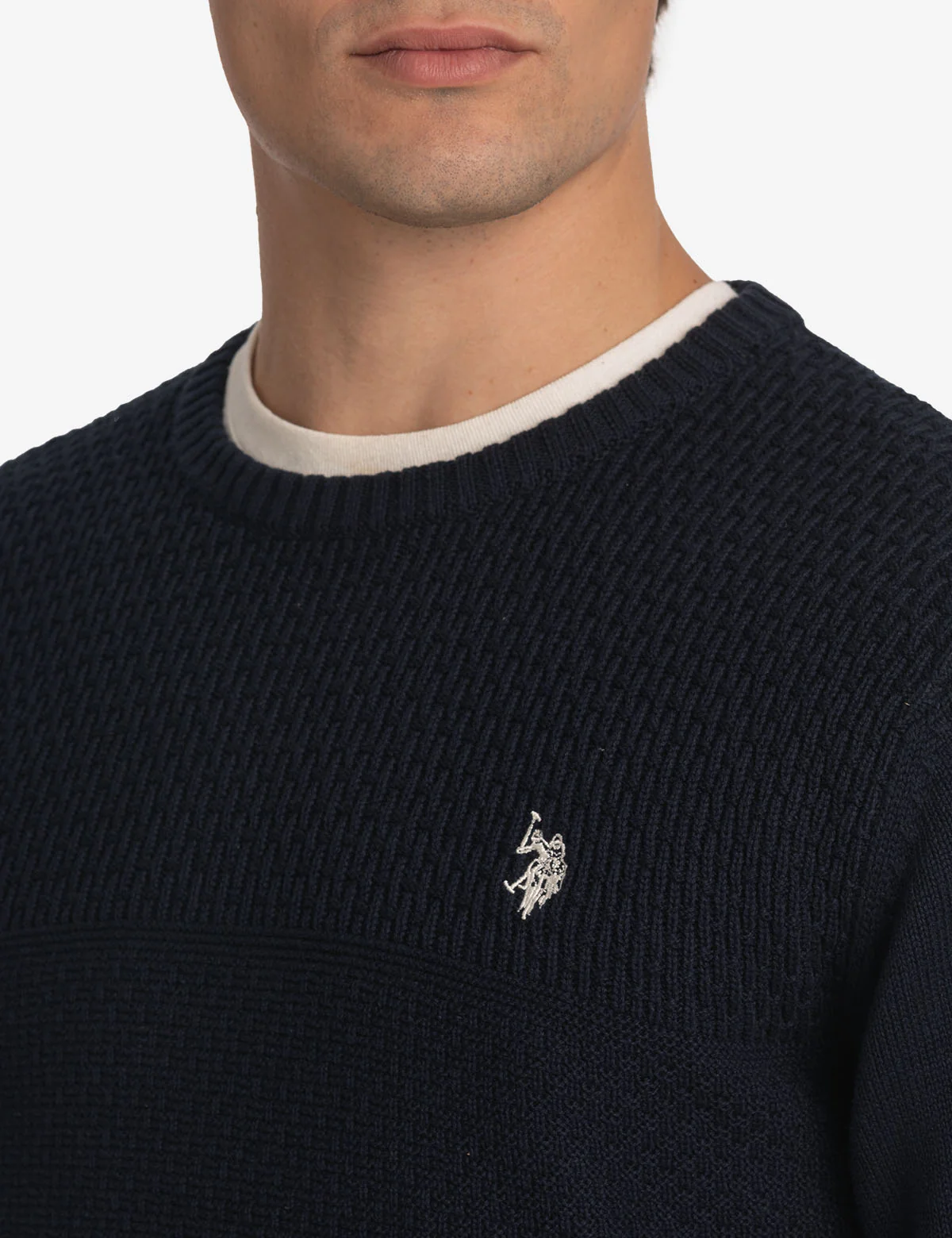 TEXTURED CREW NECK SWEATER - Image 9