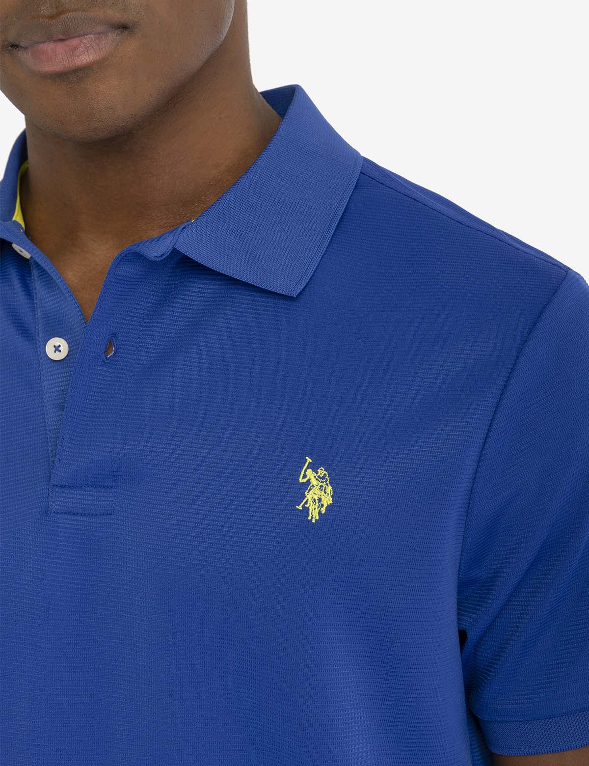 TEXTURED OTTOMAN POLO SHIRT - Image 3