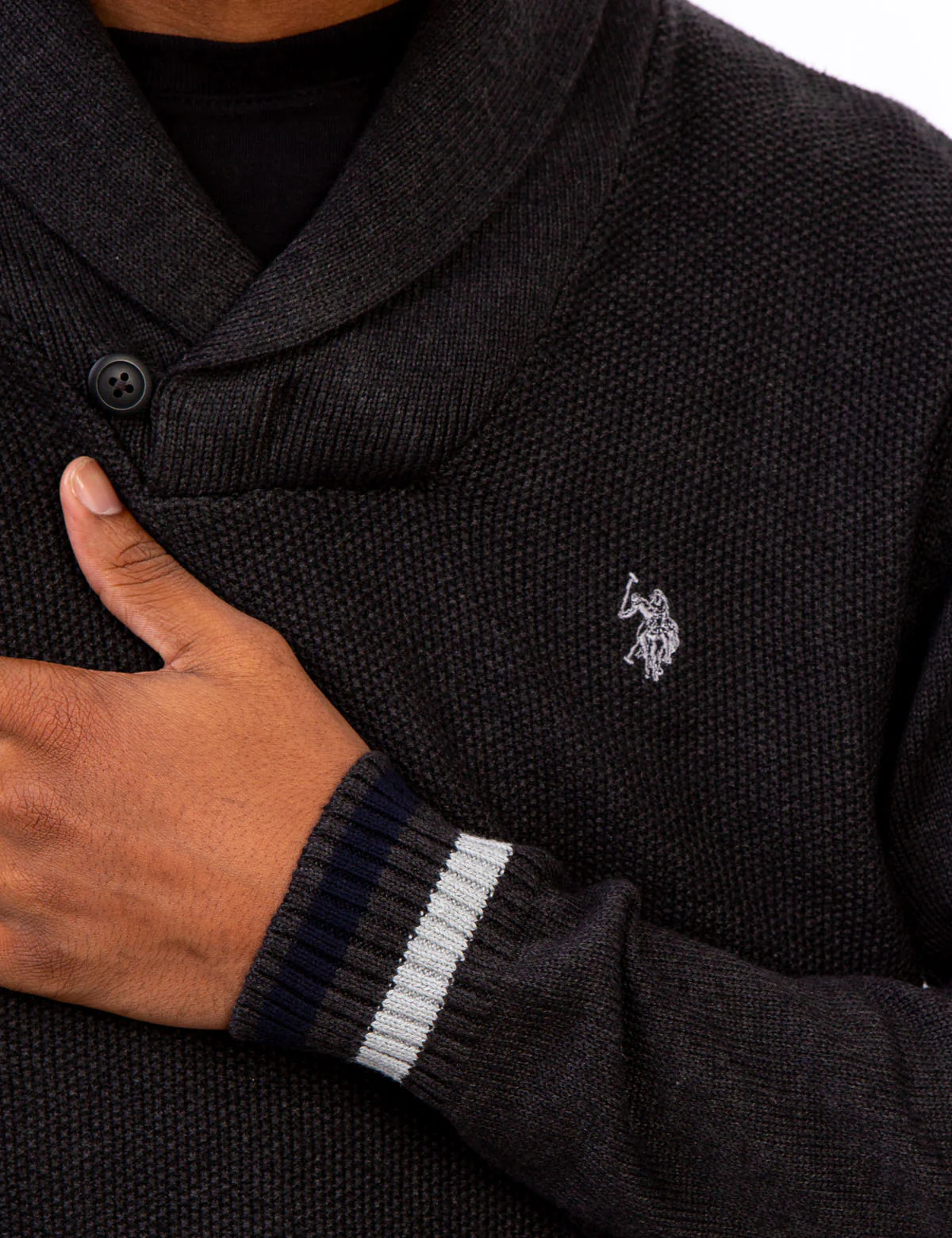TEXTURED SHAWL PULLOVER SWEATER - Image 2