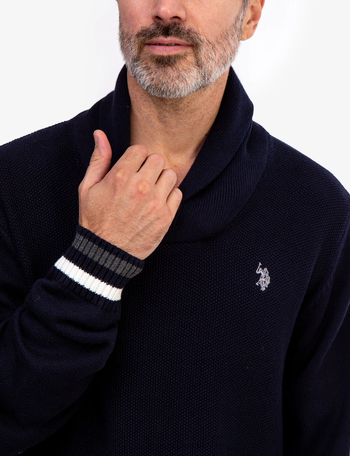 TEXTURED SHAWL PULLOVER SWEATER - Image 5