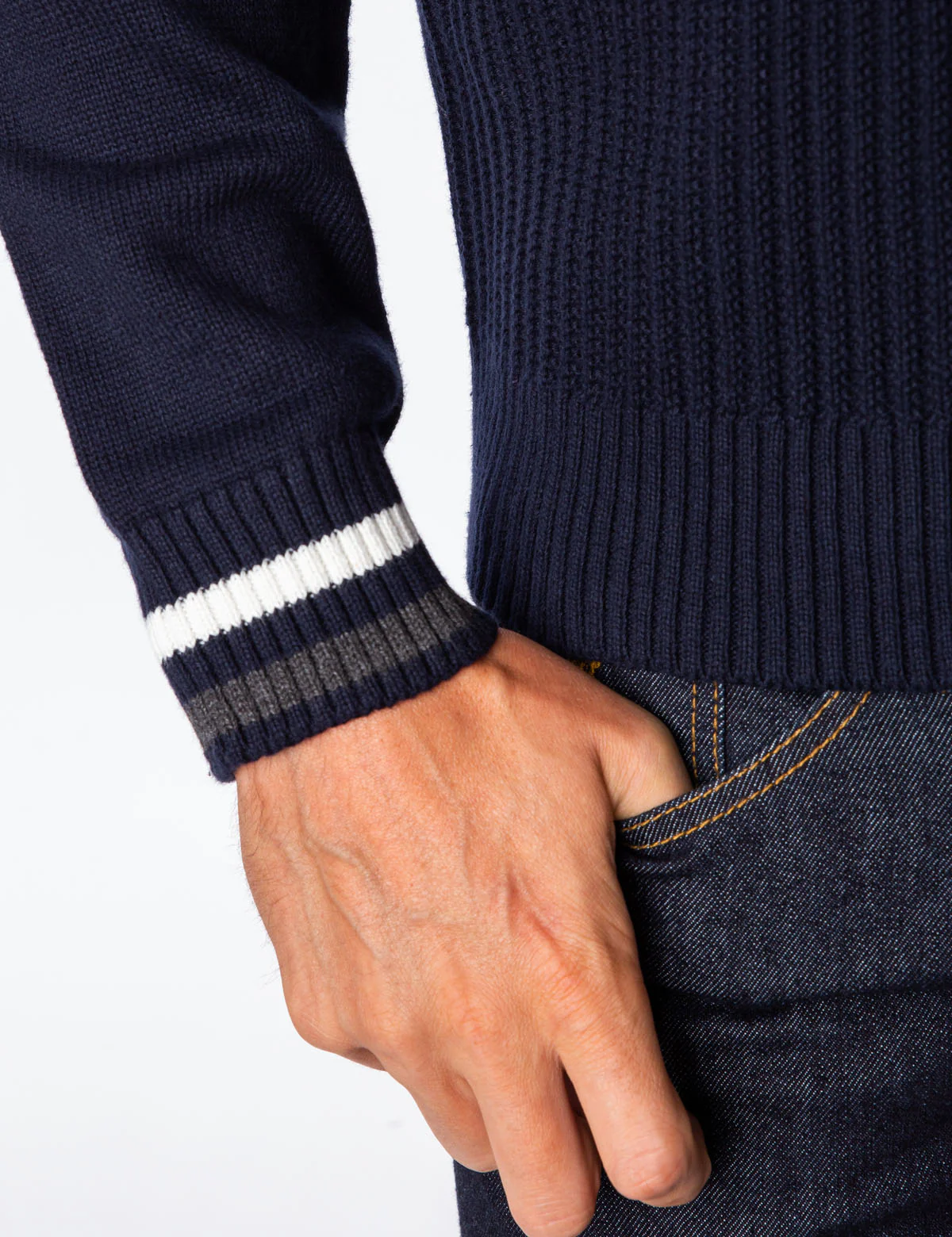 TEXTURED SHAWL PULLOVER SWEATER - Image 8