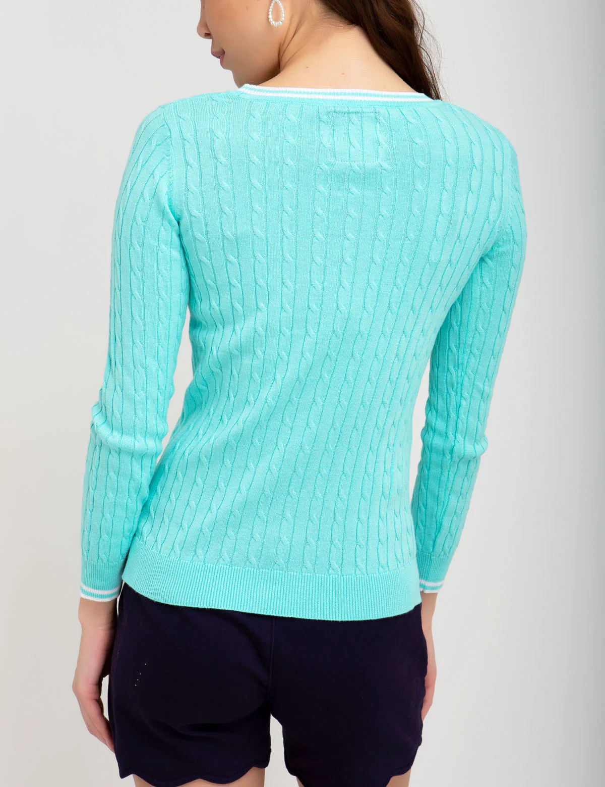 TIPPED CABLE CREW NECK SWEATER - Image 36