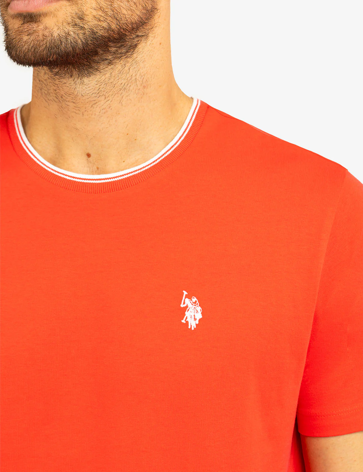 TIPPED CREW NECK COLLAR T-SHIRT - Image 3