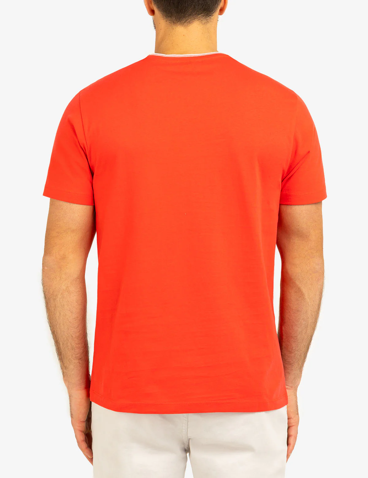 TIPPED CREW NECK COLLAR T-SHIRT - Image 4