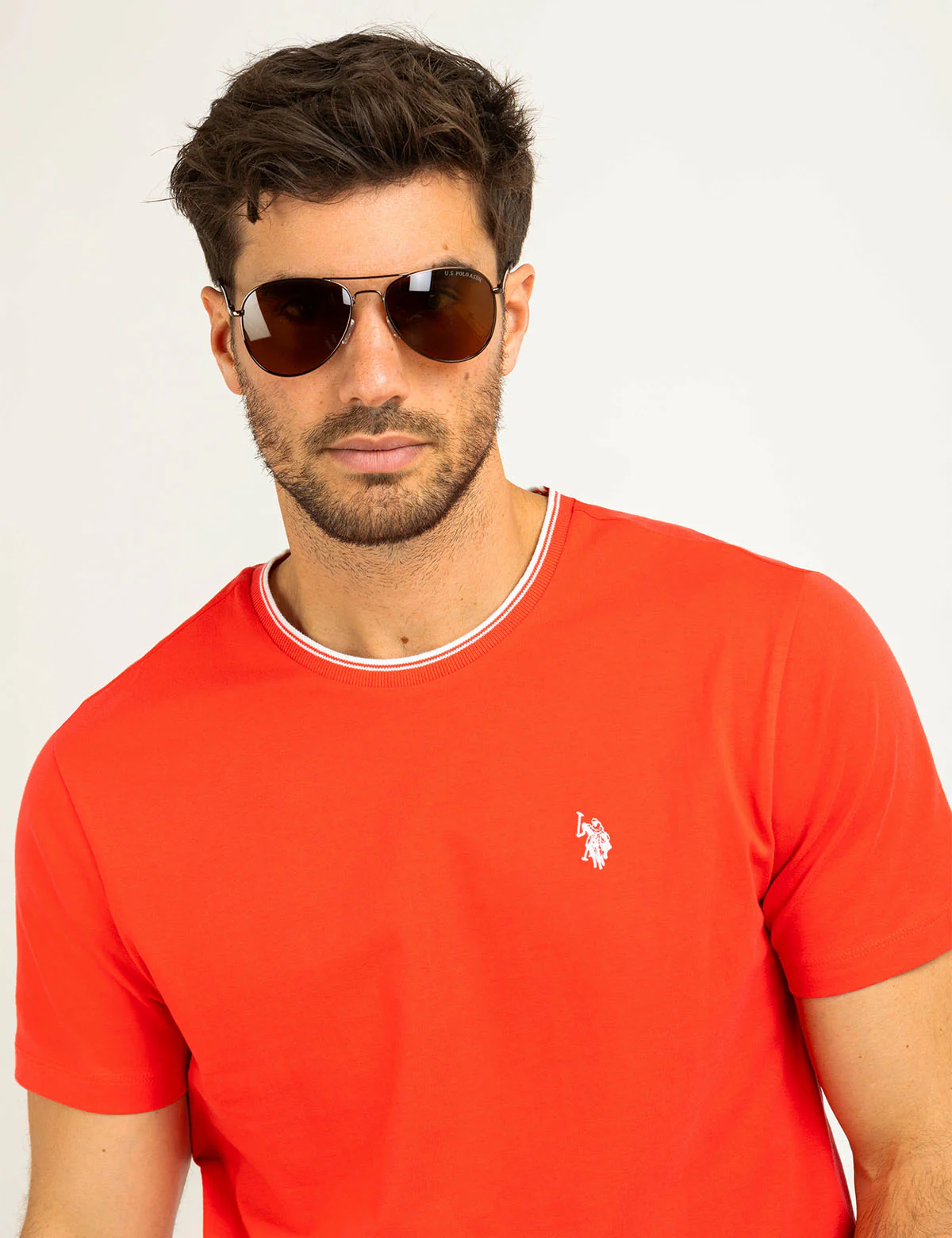 TIPPED CREW NECK COLLAR T-SHIRT - Image 5
