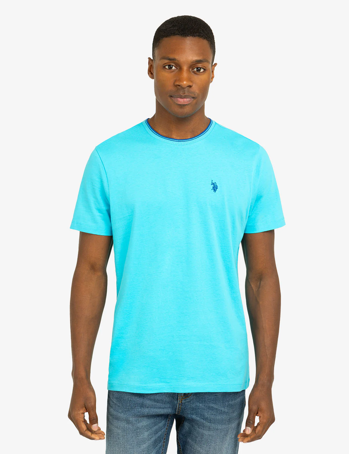 TIPPED CREW NECK COLLAR T-SHIRT - Image 6