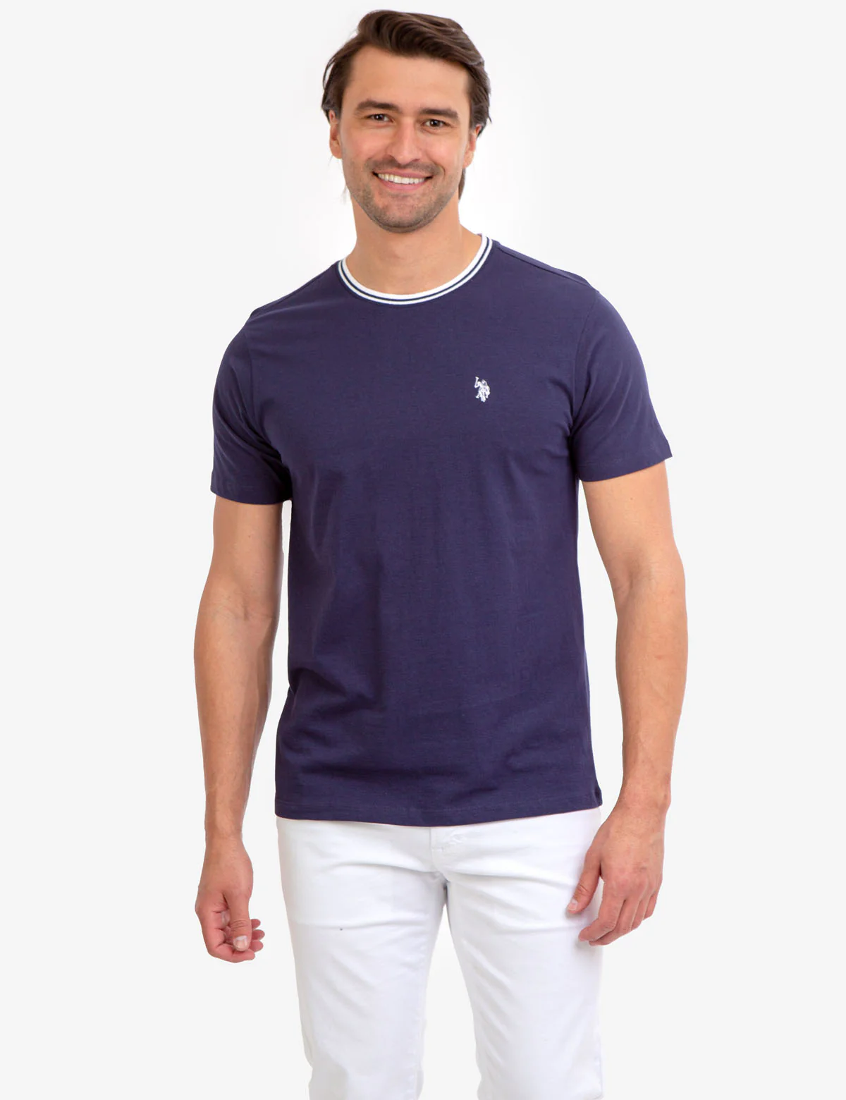 TIPPED CREW NECK COLLAR T-SHIRT - Image 24