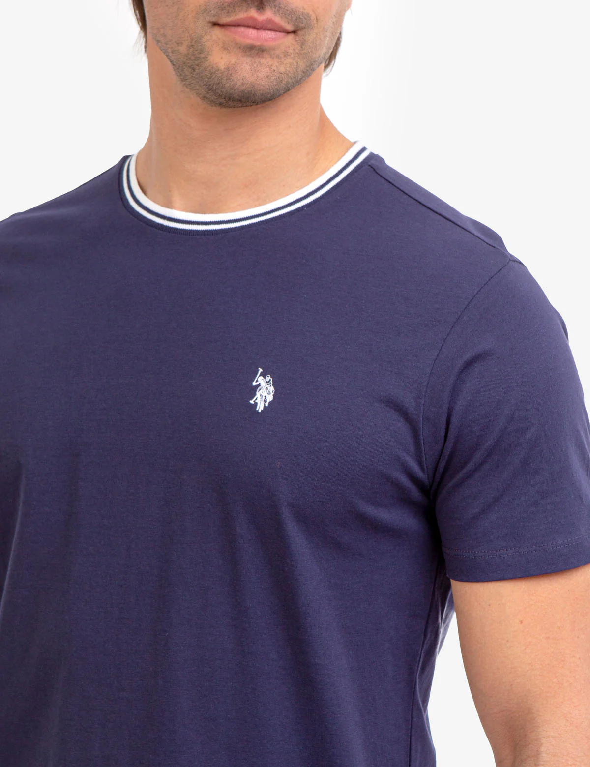 TIPPED CREW NECK COLLAR T-SHIRT - Image 26