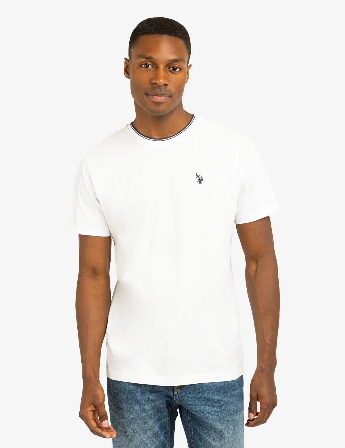 TIPPED CREW NECK COLLAR T-SHIRT - Image 12