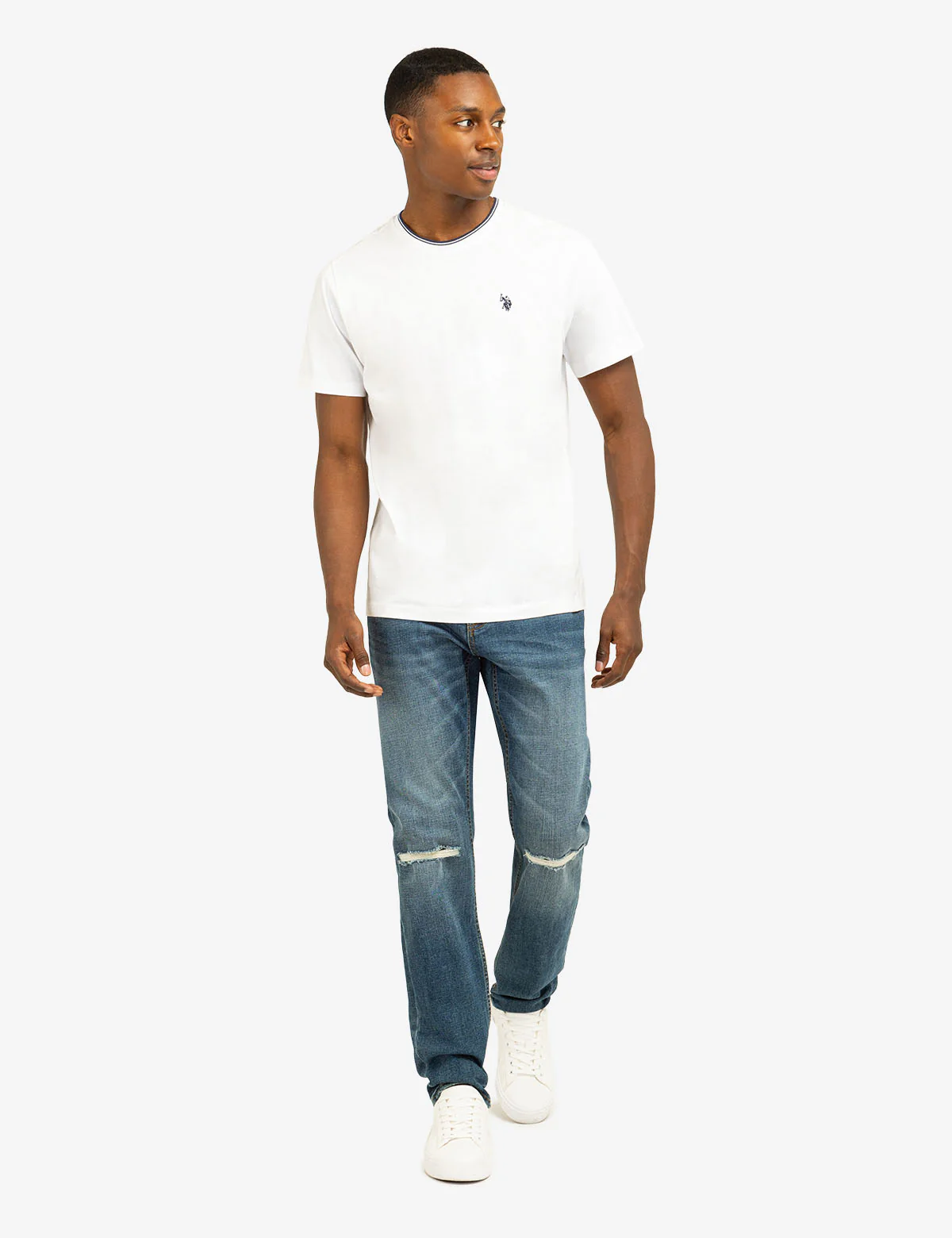 TIPPED CREW NECK COLLAR T-SHIRT - Image 13