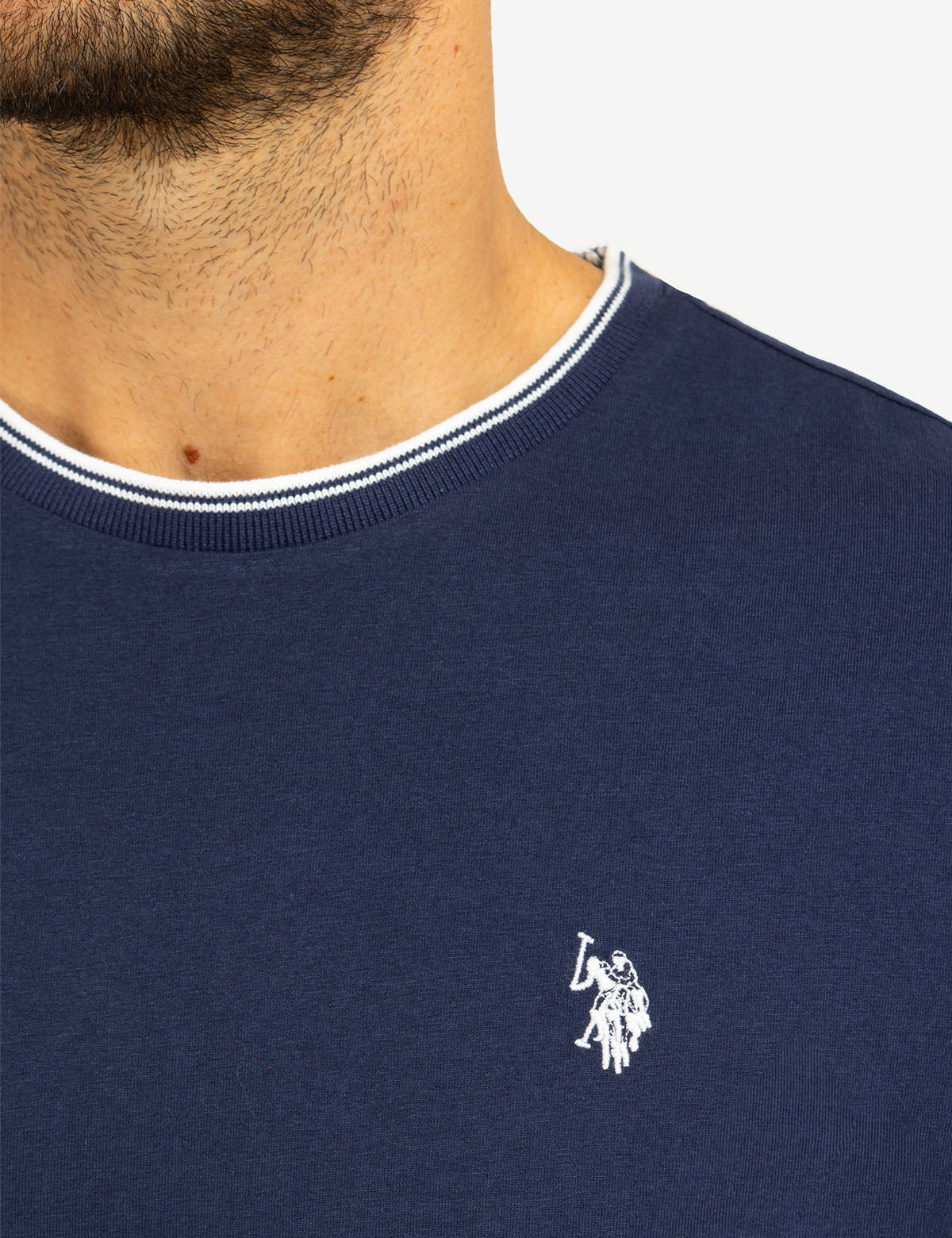TIPPED CREW NECK COLLAR T-SHIRT - Image 17