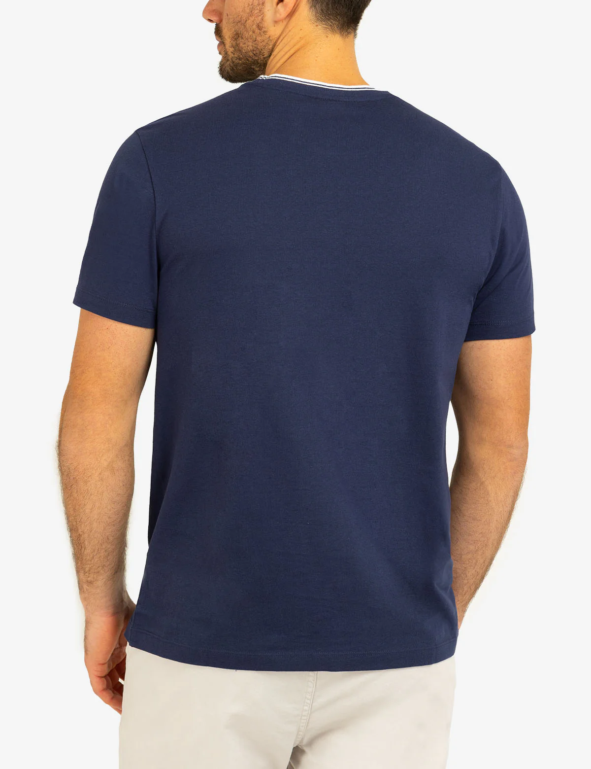 TIPPED CREW NECK COLLAR T-SHIRT - Image 18