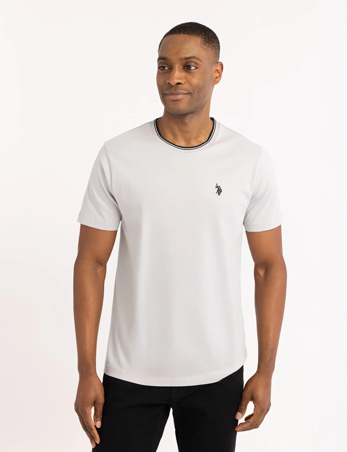 TIPPED CREW NECK COLLAR T-SHIRT - Image 20
