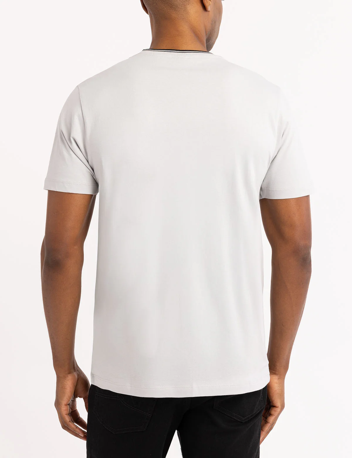 TIPPED CREW NECK COLLAR T-SHIRT - Image 23