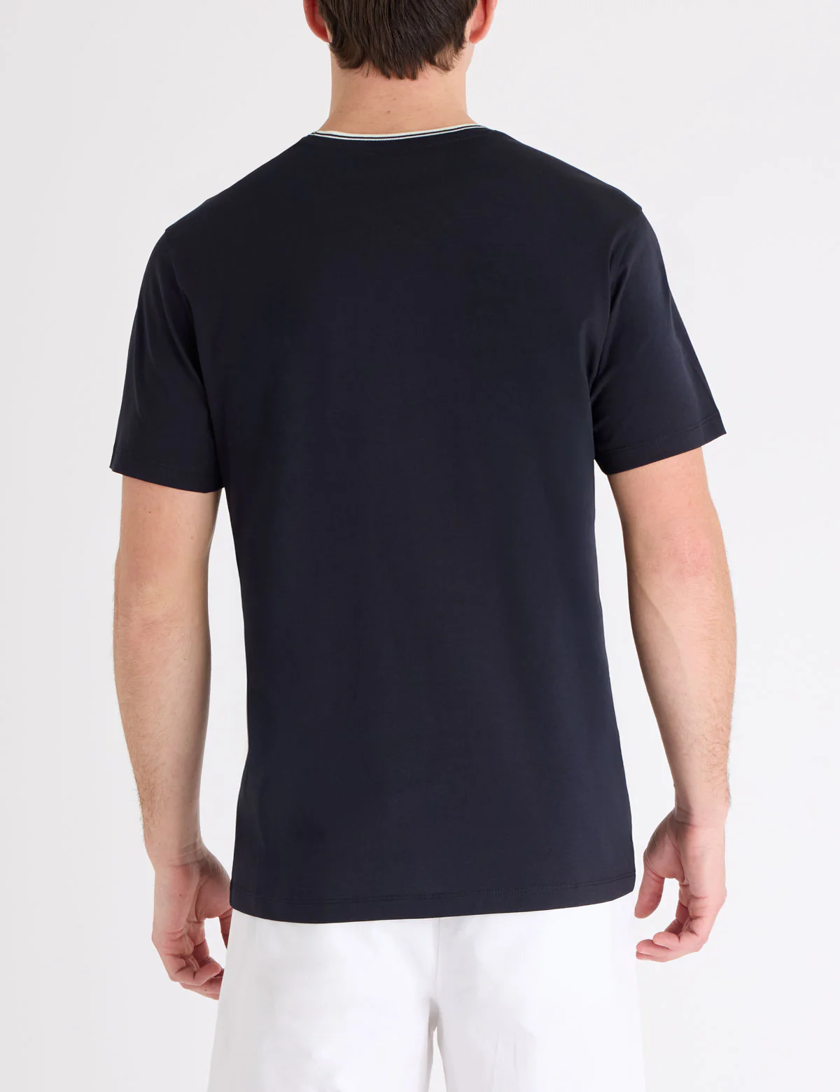TIPPED CREW NECK COLLAR T-SHIRT - Image 4