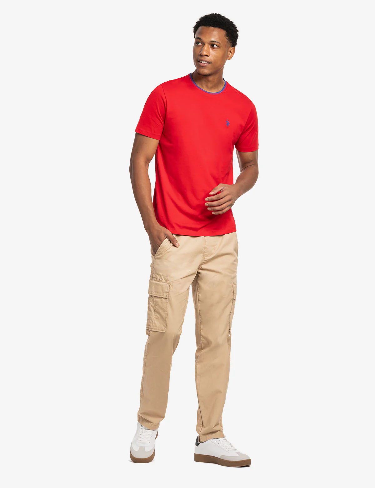 TIPPED CREW NECK COLLAR T-SHIRT - Image 7