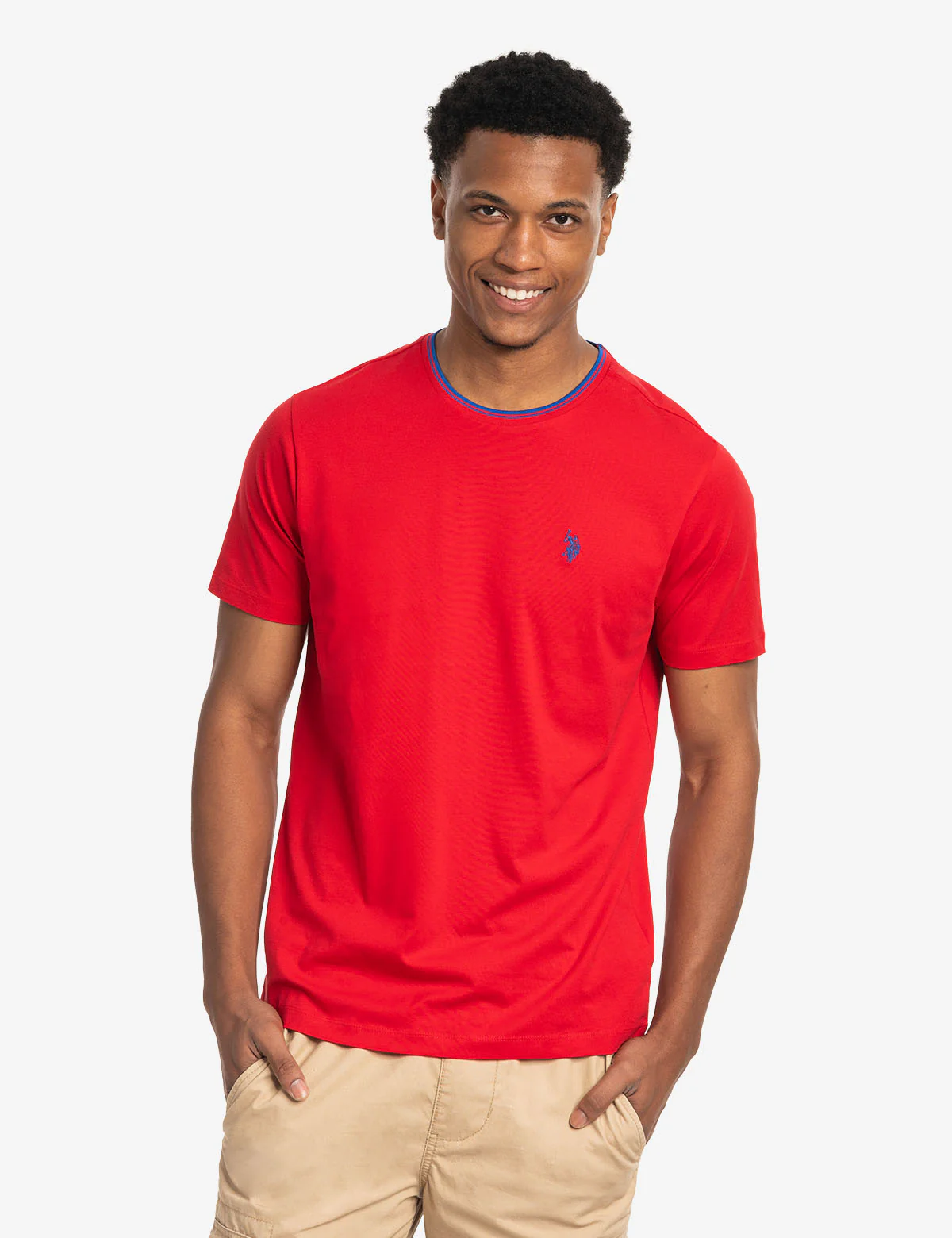 TIPPED CREW NECK COLLAR T-SHIRT - Image 8