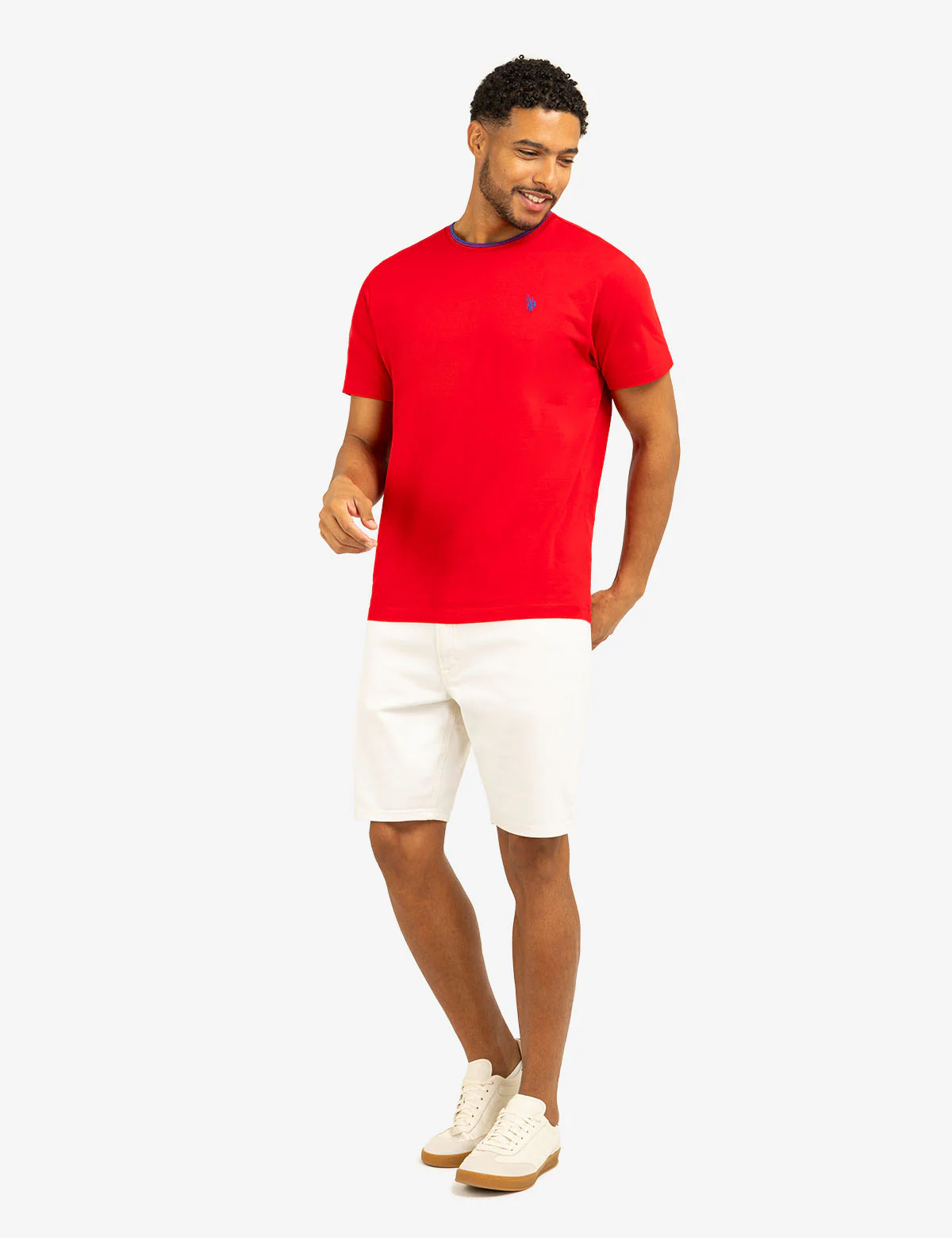 TIPPED CREW NECK COLLAR T-SHIRT - Image 9