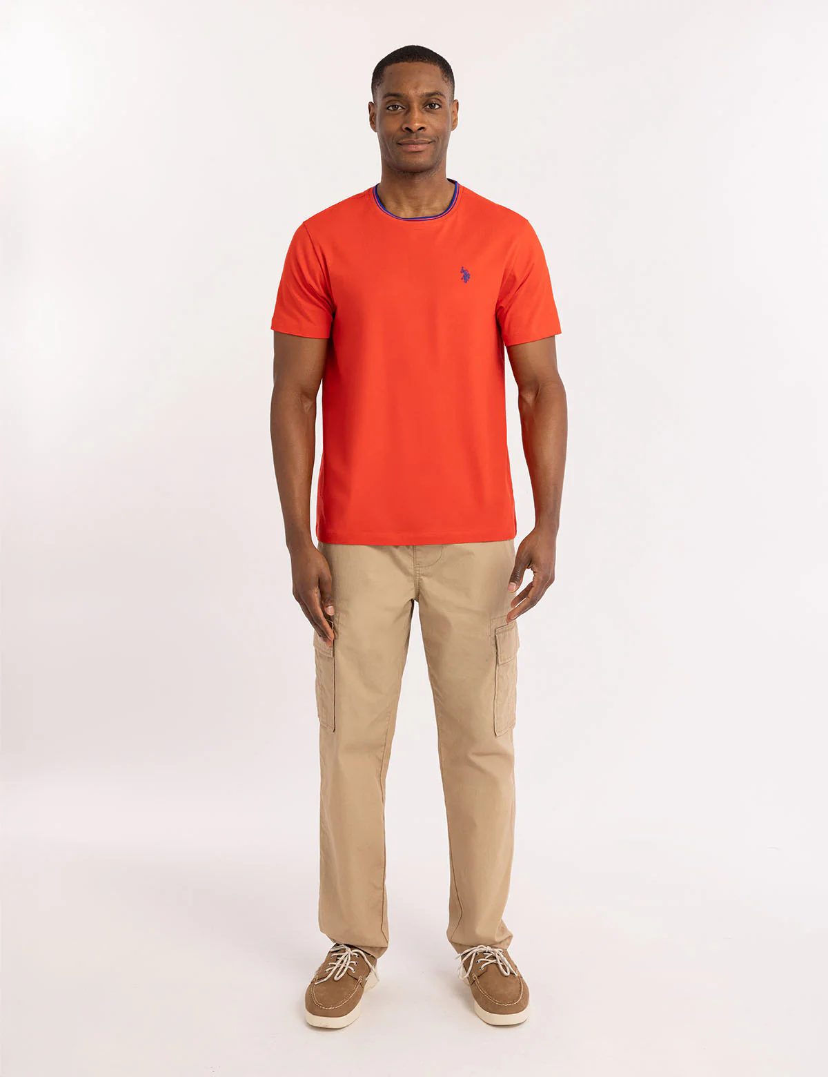 TIPPED CREW NECK COLLAR T-SHIRT - Image 3