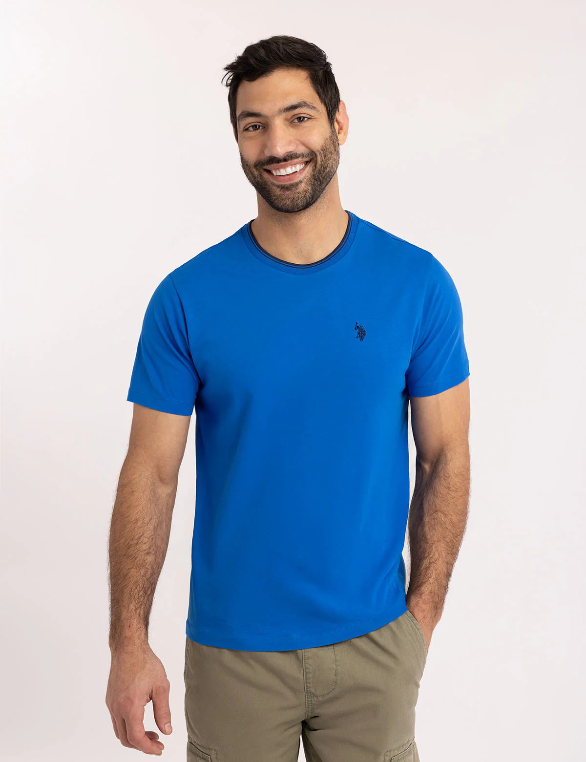 TIPPED CREW NECK COLLAR T-SHIRT - Image 8
