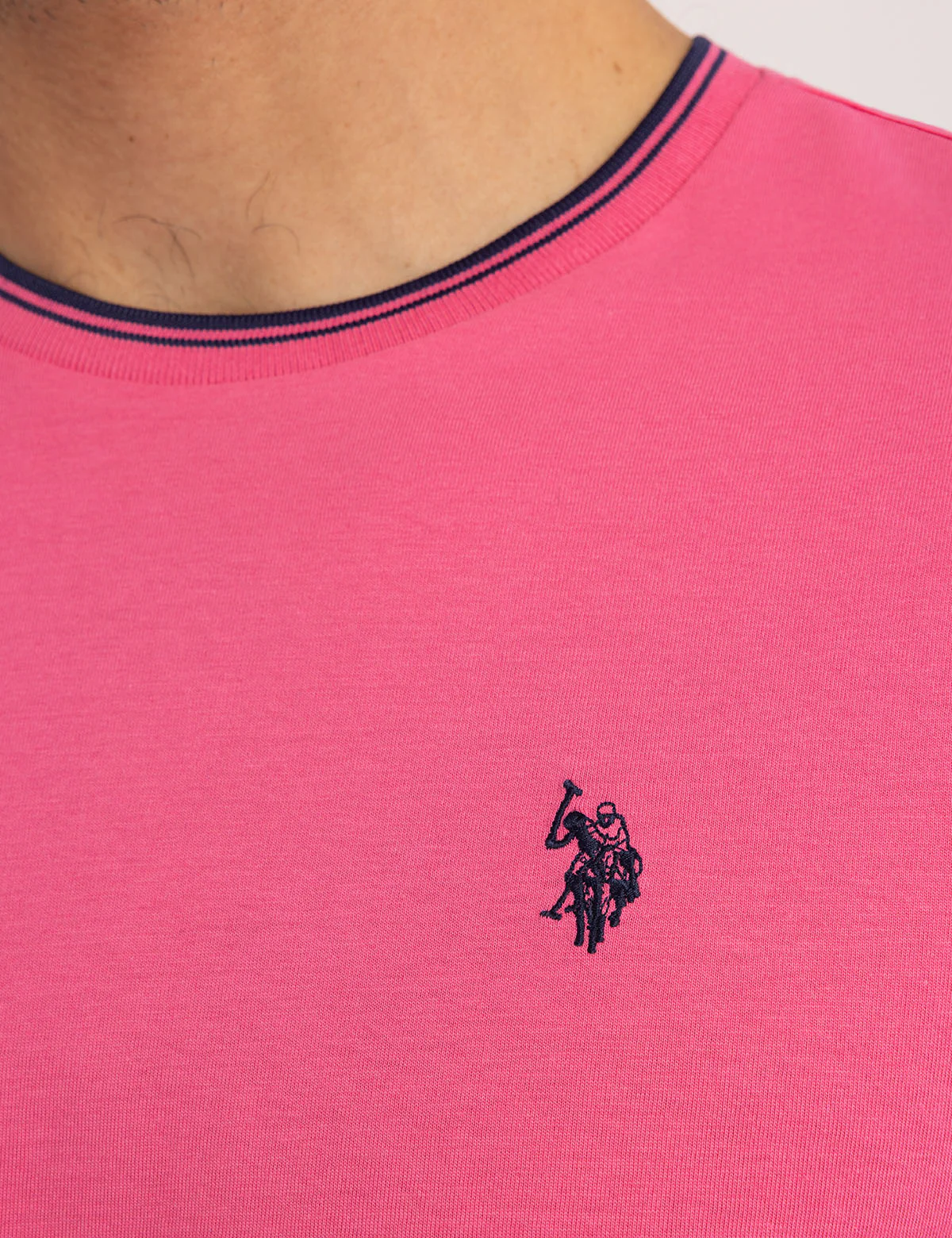 TIPPED CREW NECK COLLAR T-SHIRT - Image 2