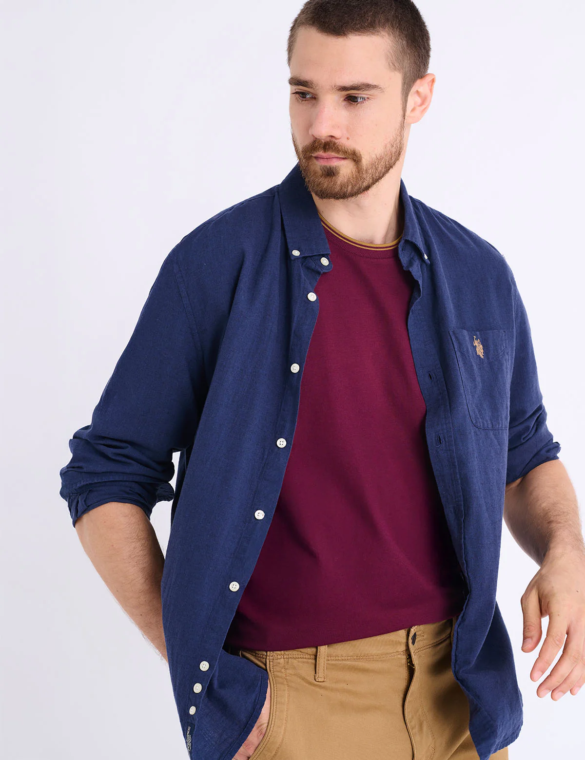 TIPPED CREW NECK COLLAR T-SHIRT - Image 5