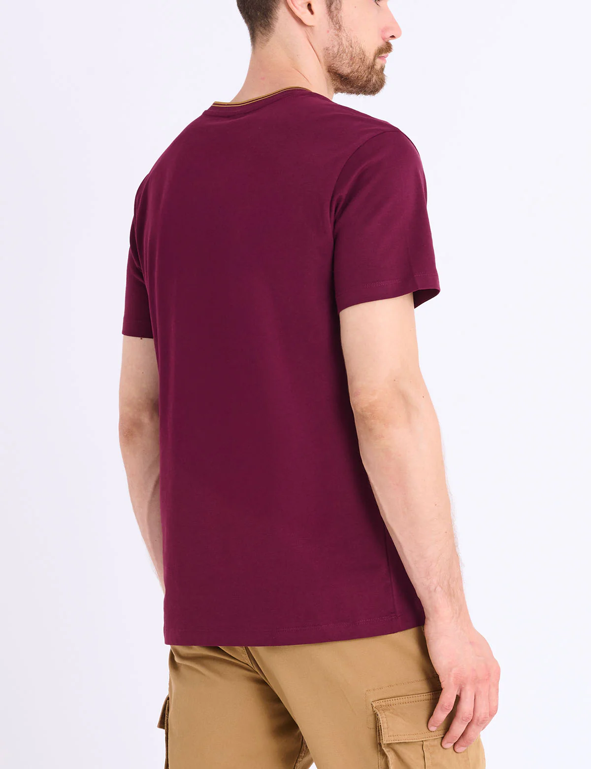 TIPPED CREW NECK COLLAR T-SHIRT - Image 8