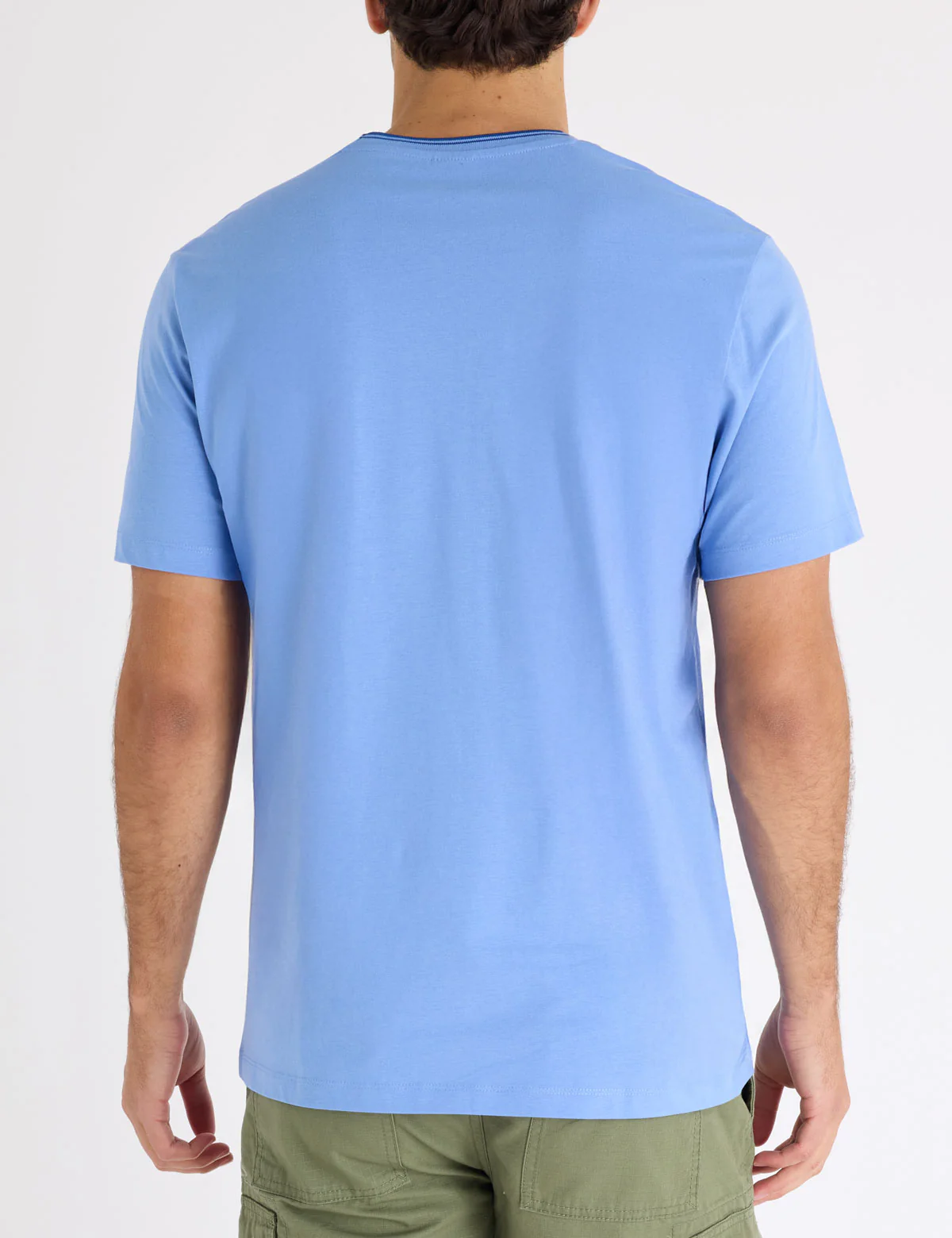TIPPED CREW NECK COLLAR T-SHIRT - Image 4
