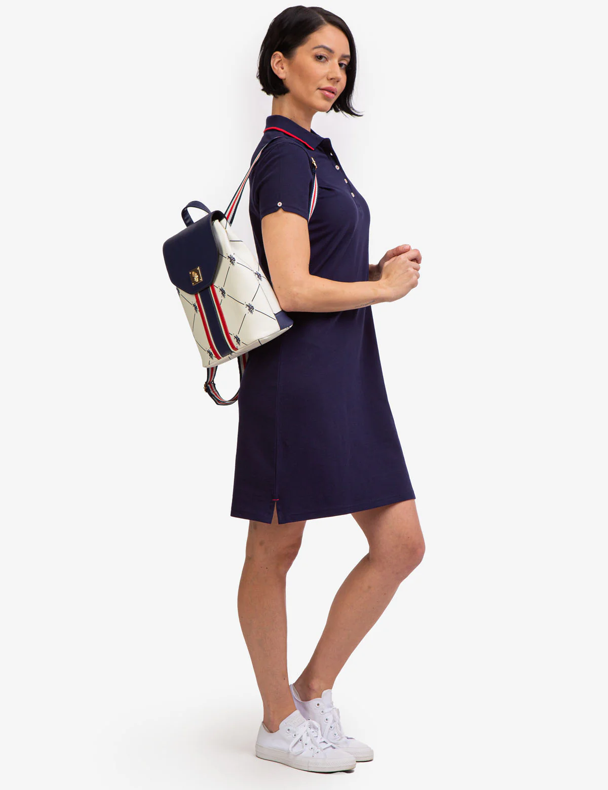 TIPPED POLO DRESS - Image 20