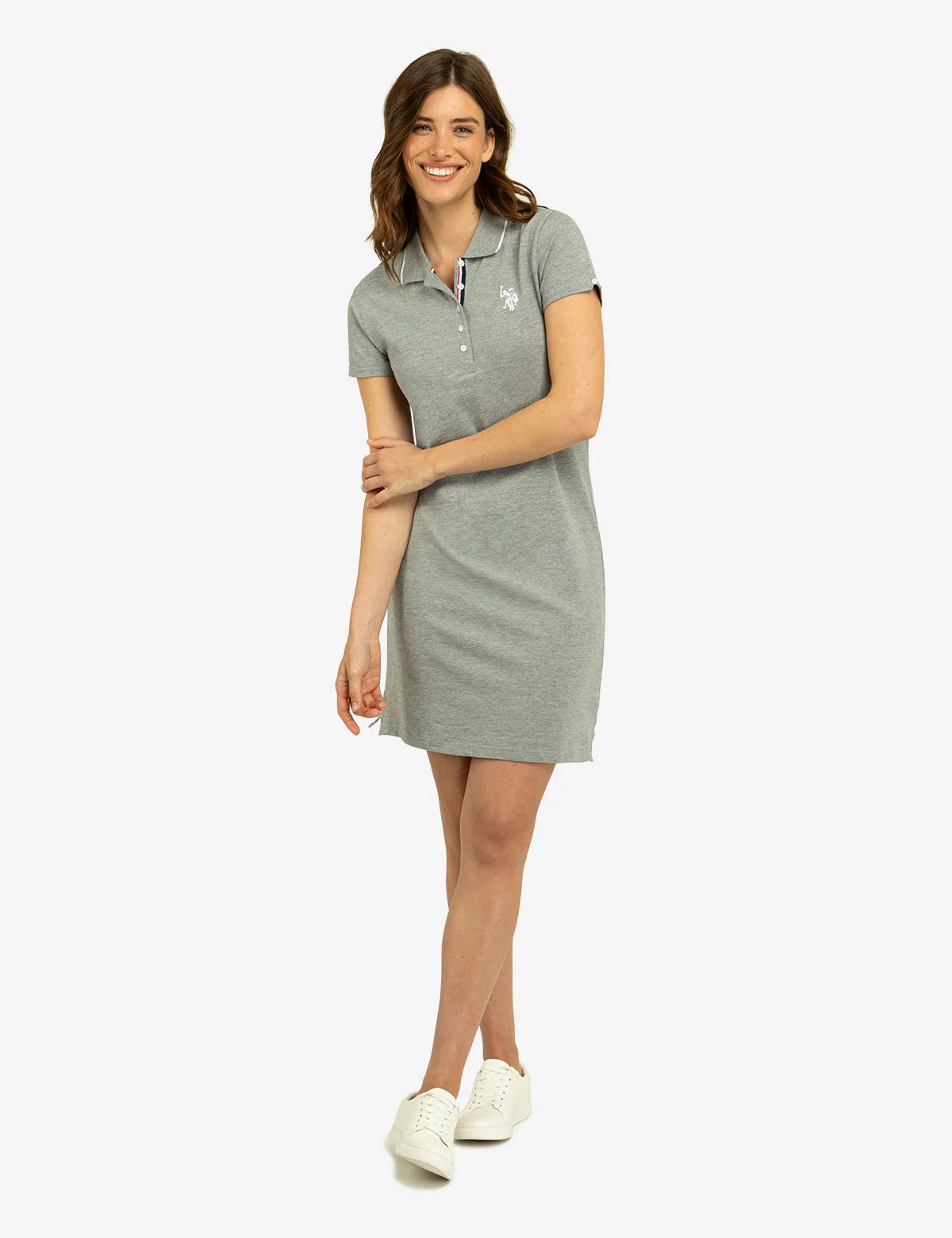 TIPPED POLO DRESS - Image 6