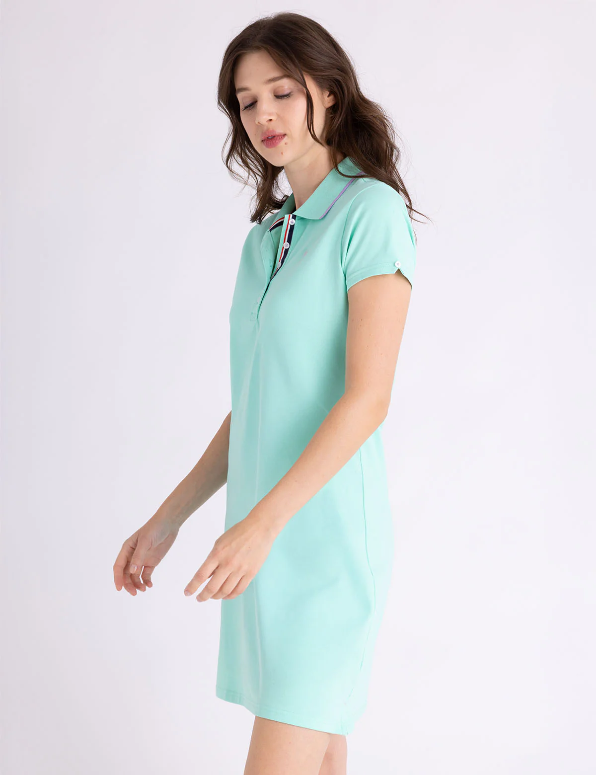 TIPPED POLO DRESS - Image 6