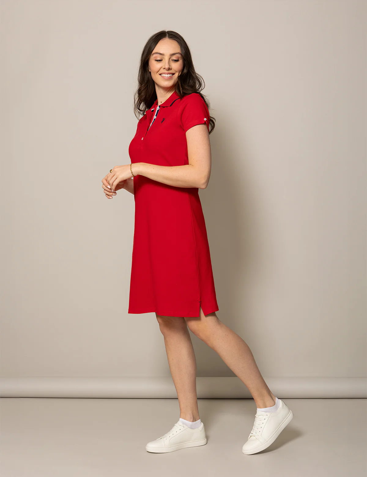 TIPPED POLO DRESS - Image 11