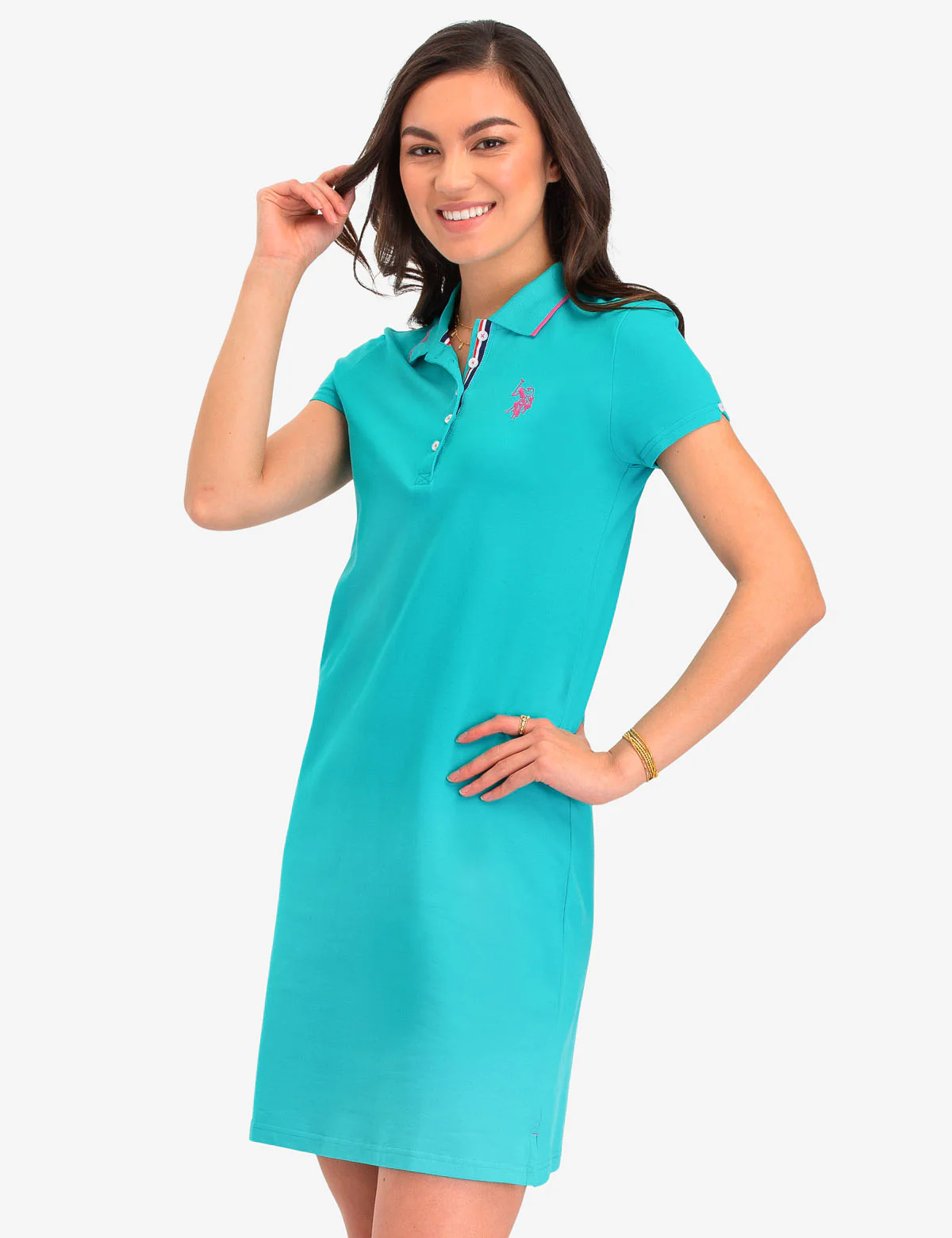 TIPPED POLO DRESS - Image 6
